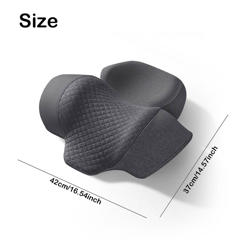 3 in 1 neck massager pillow with heat usb powered vibration and cervical traction ergonomic neck support aid and neck support pillow deep tissue neck and shoulder massager