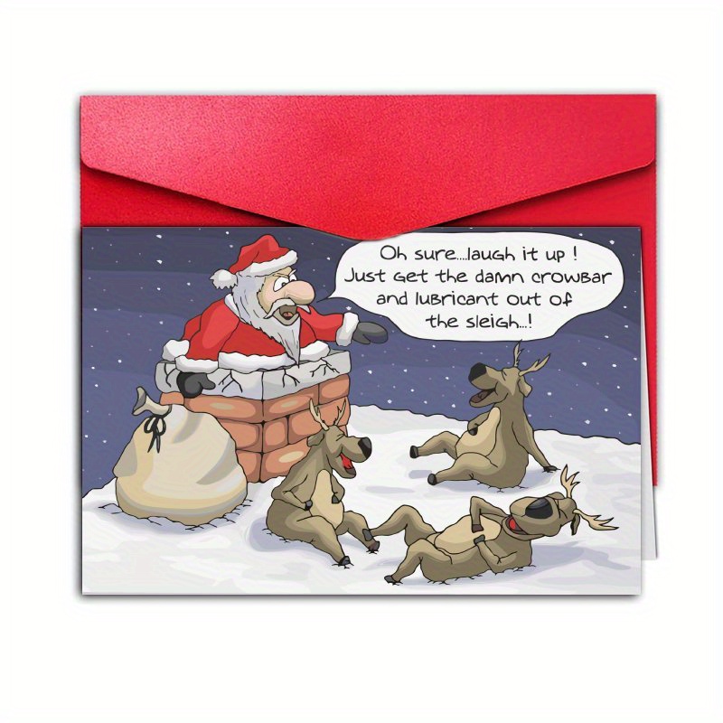 

& Christmas - Humorous Greeting For Anyone, For & , For Christmas