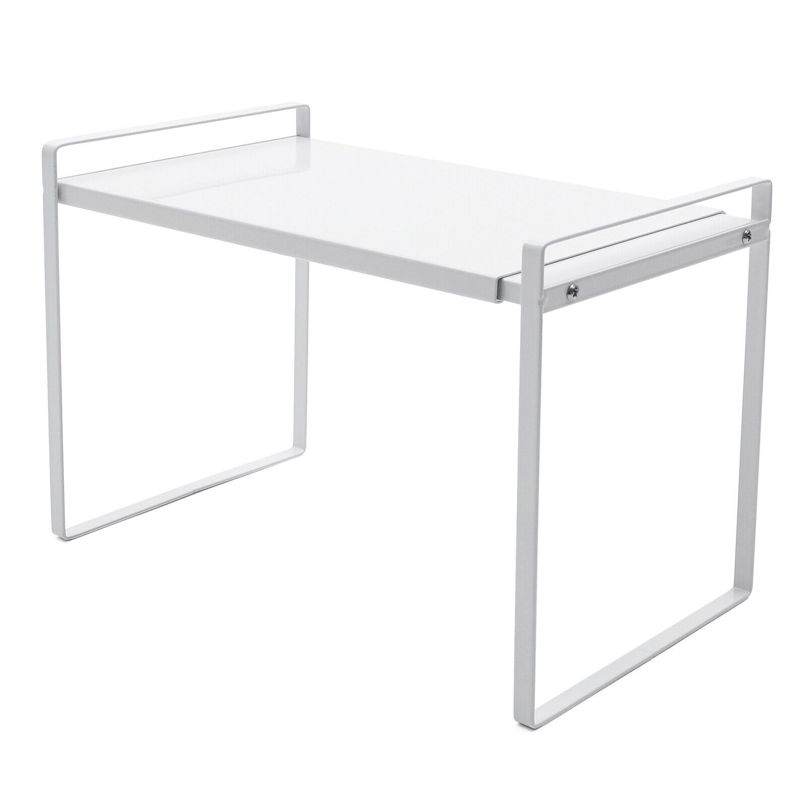 TEMU telescópico para gabinete, extensible de 34 a 63 cm, carga de 10 kg, organizador de estante de hierro antideslizante para cocina, encimera,