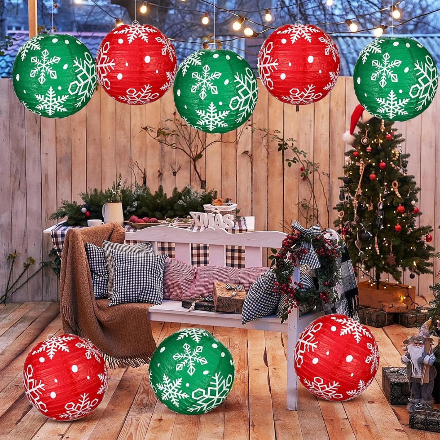7 Stuks Papieren Heteluchtballon Lantaarn, 3D Warm Heteluchtballonlantaarn, 30,5 cm Hang Lampions Heteluchtballon, voor Bruiloftsfeest, Winkelcentrum, Ambachtelijke Decoratie