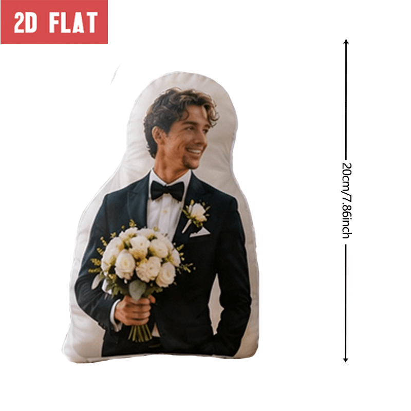 TEMU Personalized Photo Customization: Family Portrait Character Vibrant Multicolored Custom Shaped Decorative Cushion, Diy Novelty Graphic Accent