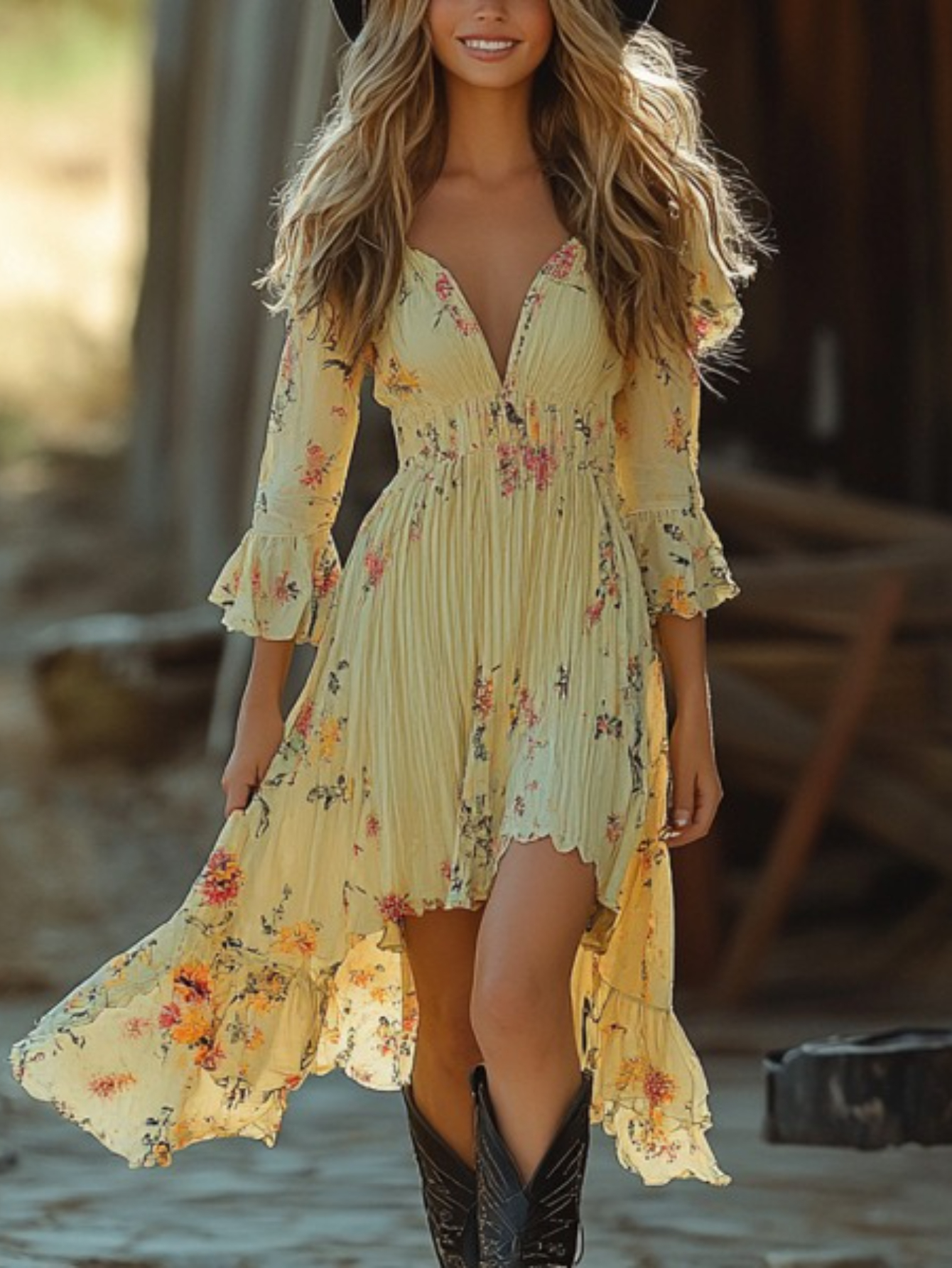 western dresses sold on Temu United States