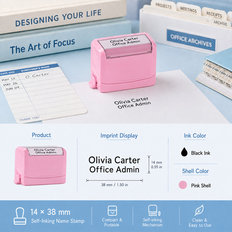 TEMU Personalized Custom Text Seals, Personal Name Seals, Phone And Address Seals, Seals For Doctors, And Nurses, Portable And Self-contained Ink