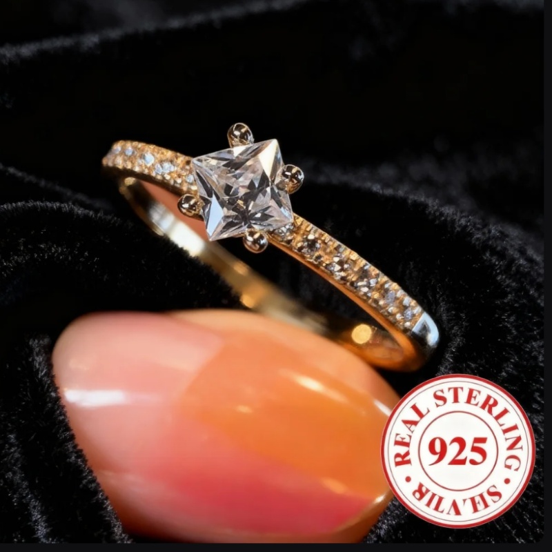 Inel de damă 925 Argint Sterling, ușor și elegant, potrivit pentru zi de zi, petreceri, banchete, logodne, bijuterii de damă, cadou de Ziua Îndrăgostiților