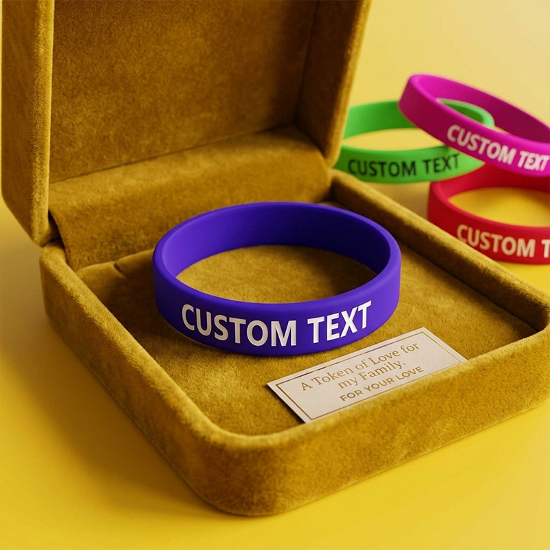 180pcs Custom Silicone Wristband Set, Personalised Gift