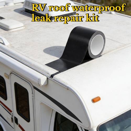 rv roof repair accessories glass edge rainproof repair tape car paint rust repair tape rainproof water leakage repair tape industrial home decoration repair tape outdoor camping vehicle roof repair