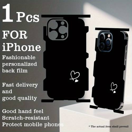heart personalized fashion back film suitable for mobile phone full series 16 16pro 16 15 15pro 15plus 15 14 14pro 14plus 14 13 13pro 13 13mini 12 12pro 12 1minis hydrogel protective film