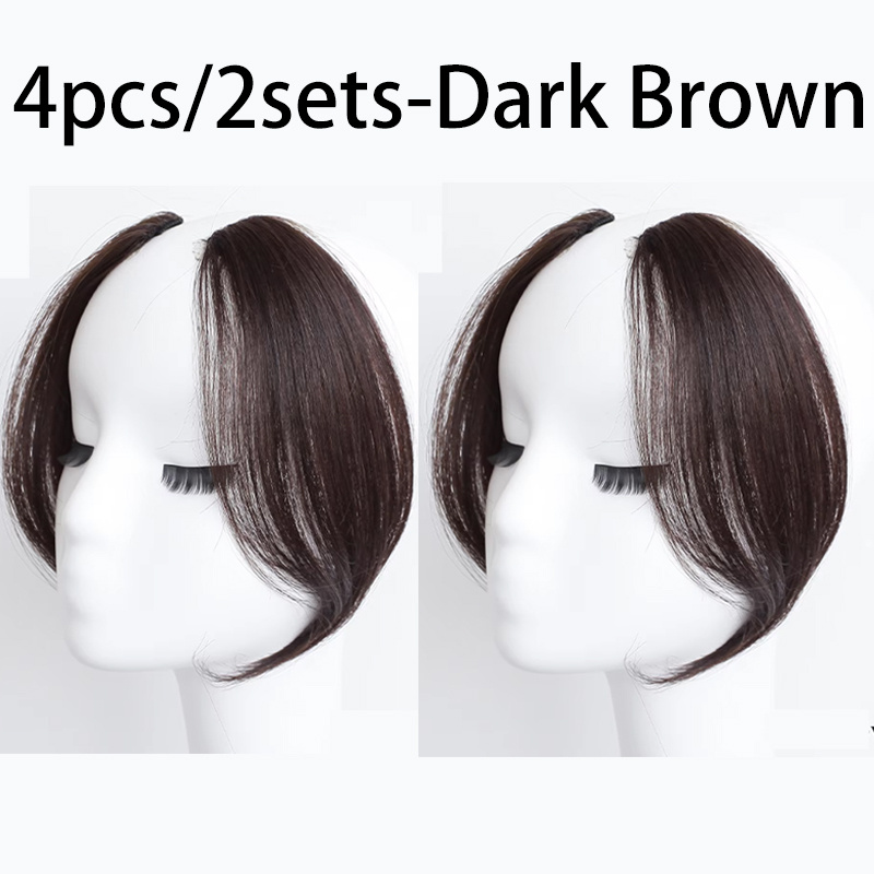 TEMU 4 pièces/2 ensembles Pince à cheveux Liu Hai à huit pour femme - Convient pour et les occasions spéciales, facile à installer avec un