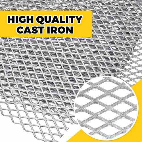 7 gauge expanded metal sheet flattened metal mesh galvanized sheet mesh for fixing repair crafts silver 1pc 48 x 24 inches