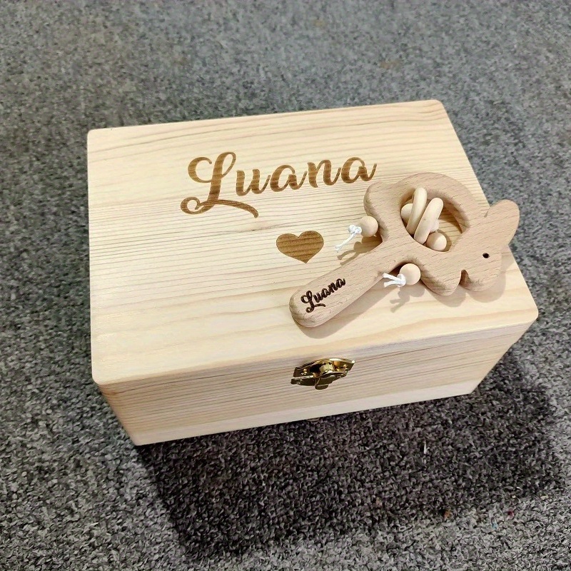 Custom Personalized Wooden Gift Box for Keepsakes