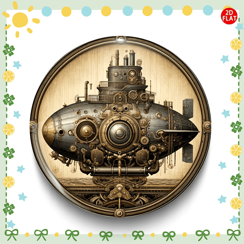 Classic Submarine Brooch Pin, Perfect for Outfits and Accessories