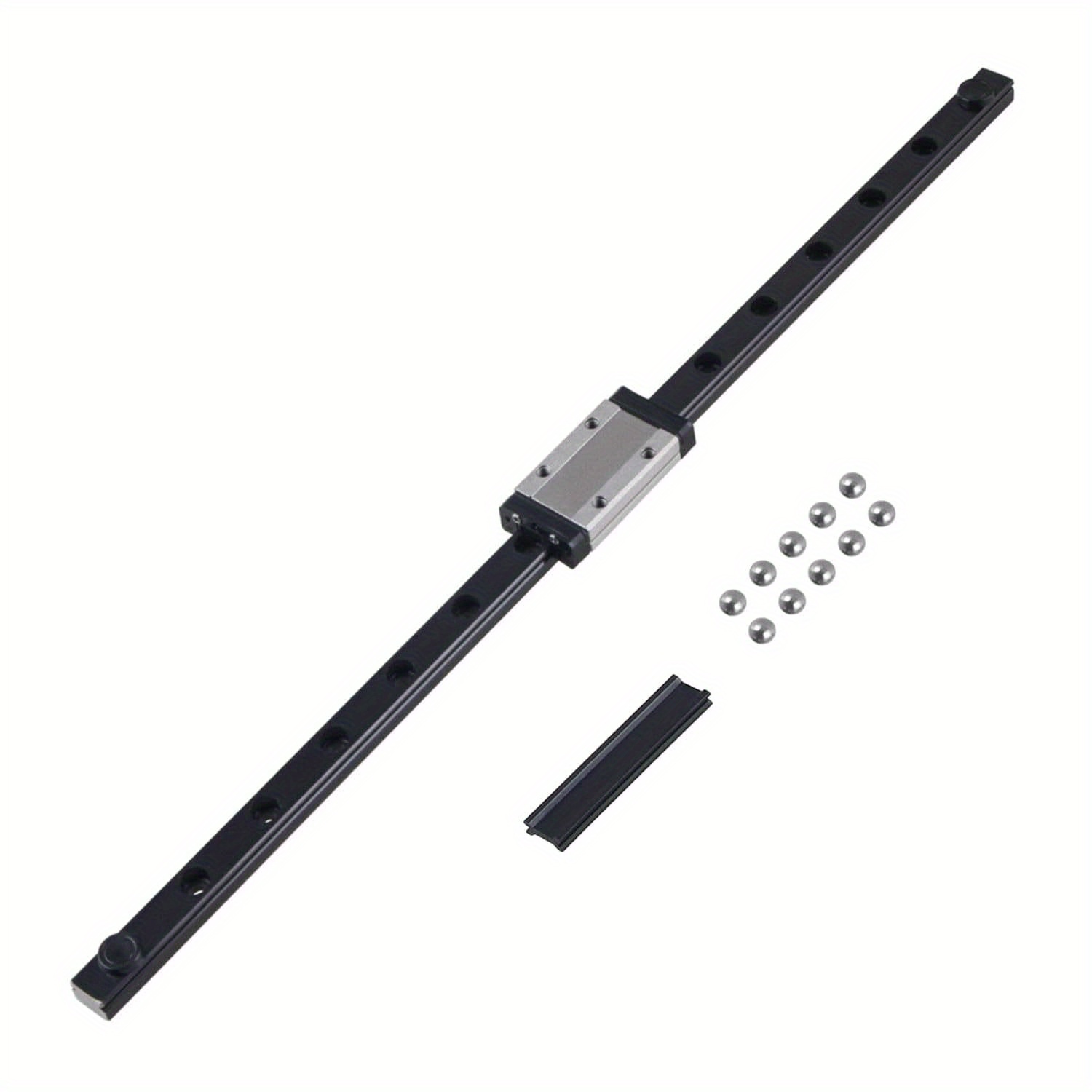 Image of 1pc Mgn12h 400mm Black Linear Guide With 1pc Mgn12h Bearing Cushion Blocks For Diy 3d Printer Cnc Machine Milling Machines