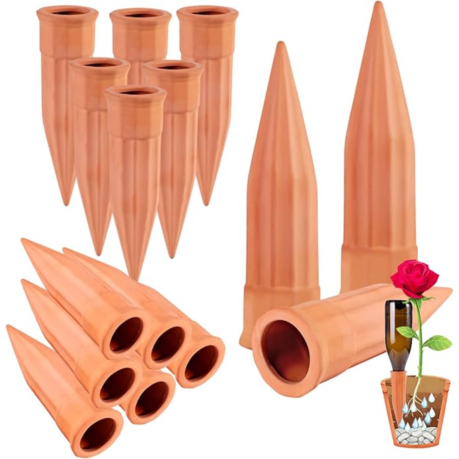 terracotta self watering spikes sold on Temu Australia