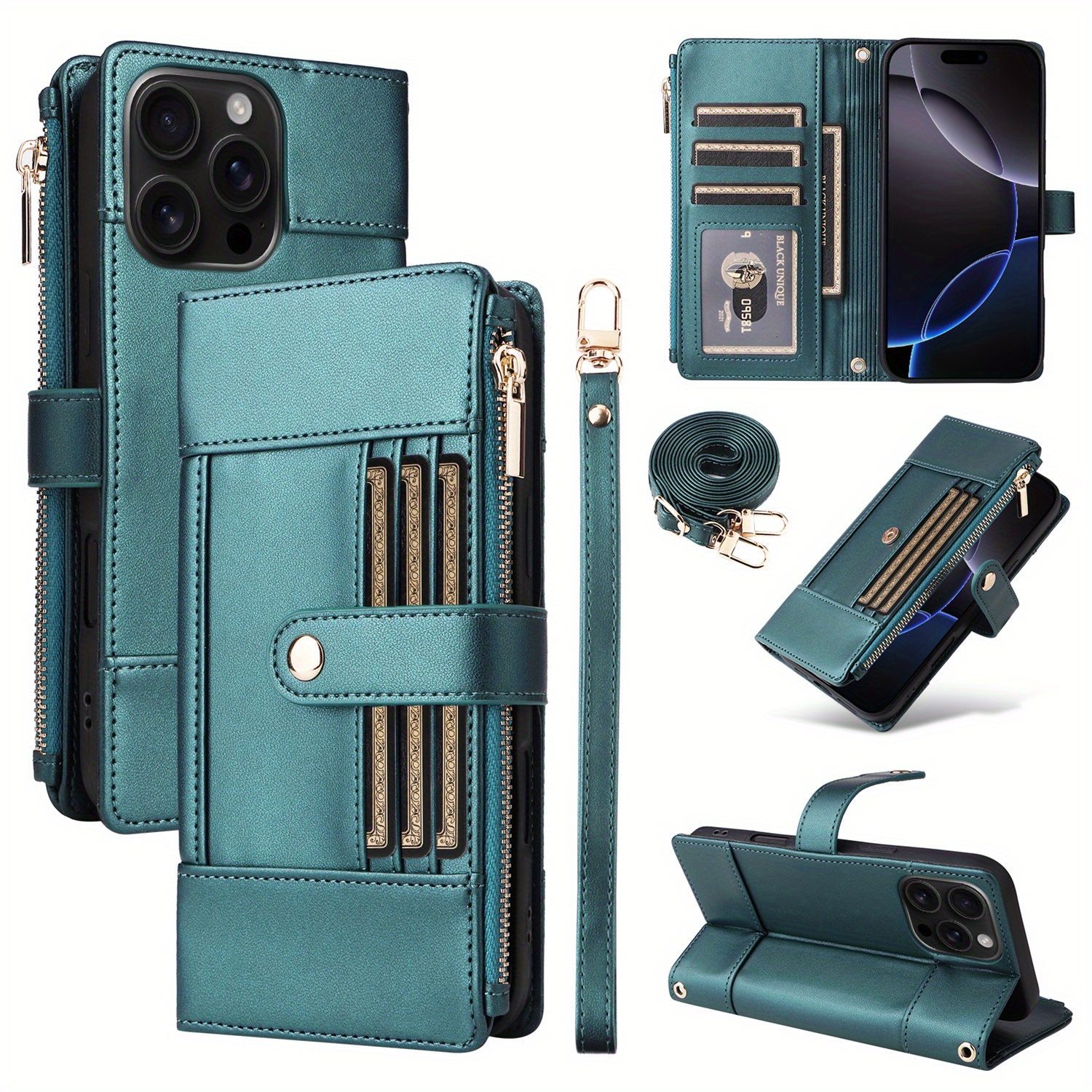 Antsturdy Brieftaschen-Hülle Für Google Pixel 9 Pro XL – Mit RFID-Schutz, Reißverschlussfach & Handschlaufe