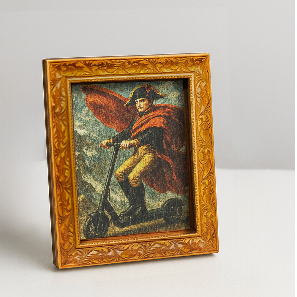 E-shop 1 Stück Napoleon Bonaparte Kühlschrankmagnet - Holz Mini Geschichtsdeko mit Napoleon & Stabfiguren - Lustig geeignet für Zuhause, Büro -