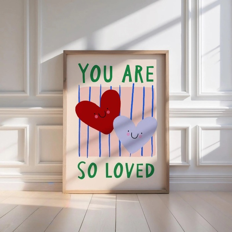 TEMU 2d Flat, 1pc 2d Flat "you Are " Print, Unframed Poster, Canvas Print, Wall Art, Multiple Sizes Available, Suitable For Room Decor, Bedroom,