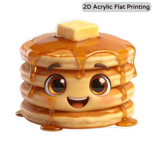 1 cute pancake fridge magnet a lovers fridge decoration mailbox decoration iron door decoration whimsical dessert design birthday housewarming 8cm acrylic kitchen decoration spring decoration 2d flat print 2d flat