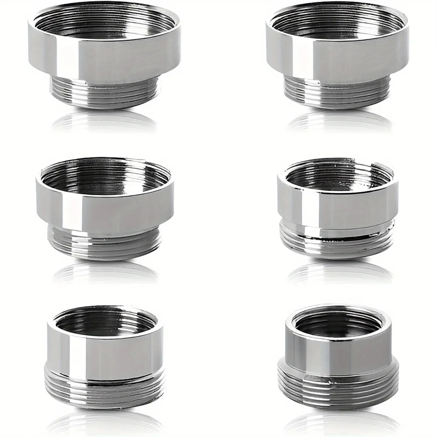 6 Adapter Set, Durable Aerator Kitchen Sink, 6 Sizes Of Aerators Connecting Garden Hose, Sink Sprayer