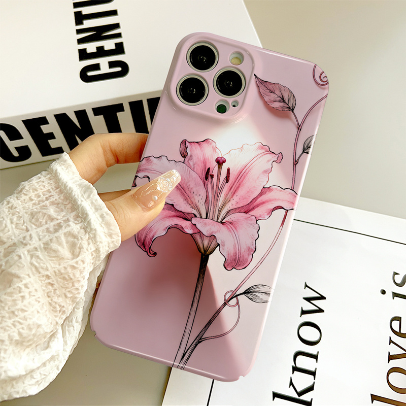 TEMU Phone Case - Zenithflow's Design On A Pink Backdrop, A Phone Case Compatible With For Iphone 17 Pro Max And Other Models Including 17/17 Air/17