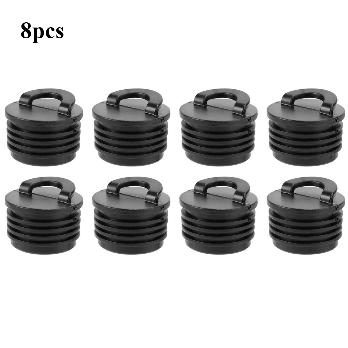 TEMU 8pcs Kayak Hydrophobic Hole Plug Set With Universal Seal, Rubber Push Design And Reinforced Handle For Seated Kayaks, And Marine Accessories