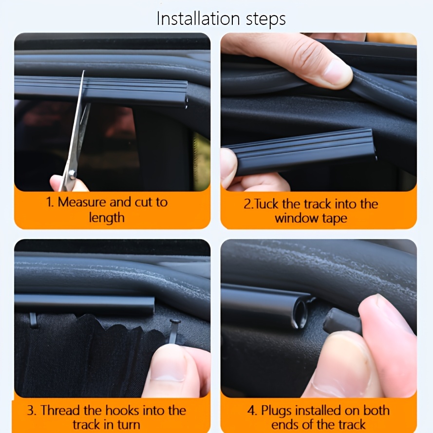 a set of four car side window sunshades that   adjusted with a sliding rail featuring a     sunshades provide heat and uv making them ideal for resting   having private   or on dates Product details 7