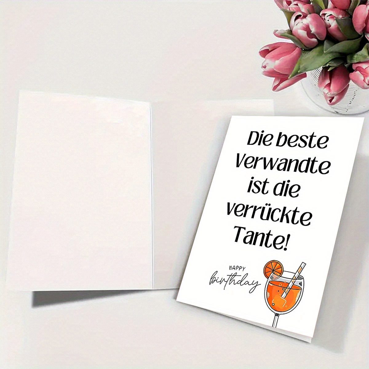 Afro Touch Geburtstagskarte Für Tante – Westafrikanisches Design Mit Goldakzenten