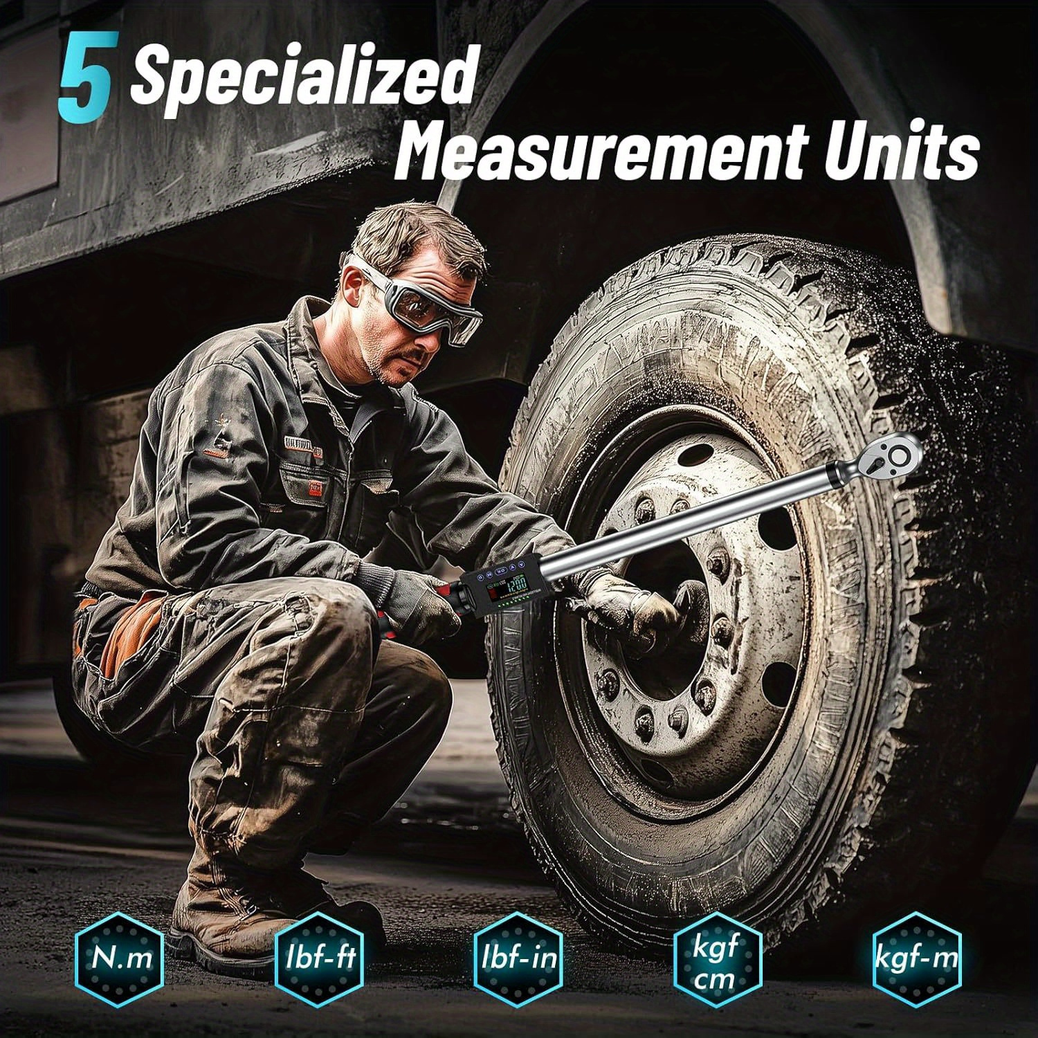 SEESII Digital Torque Wrench 1/2" Drive with 3 Modes