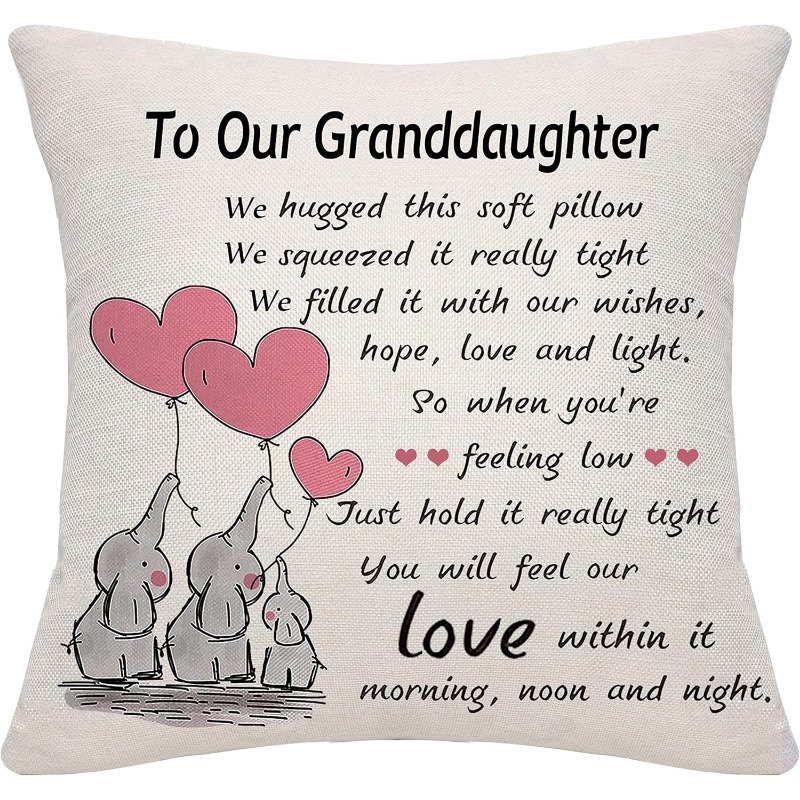 TEMU Cadeau de pour Fille, Taies d'oreiller, Taie d'oreiller, Convient comme cadeau d'anniversaire pour Fille, Cadeau de Thanksgiving (Notre Fille)