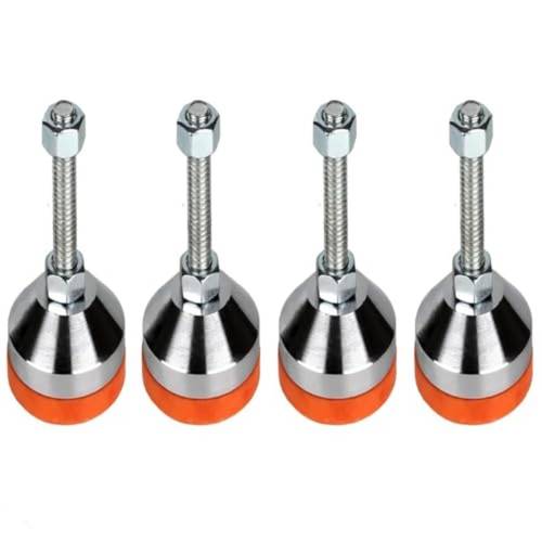 4 pack heavy duty leveling feetleg leveler 2 36 dia base adjustable leveling feet m12 thread 1300 lb capacity capacity for workbench machine cabinet d60xm12x60
