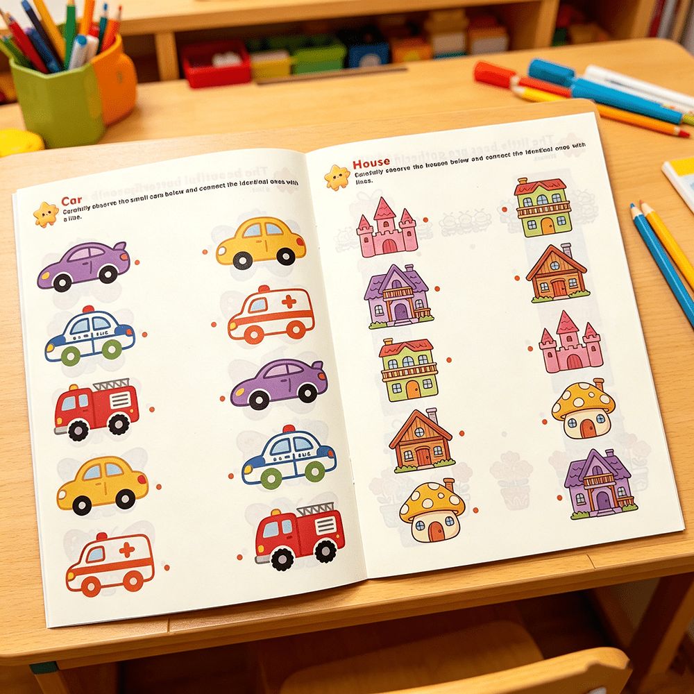 Find The Same Matching Activity Early Learning Workbook
