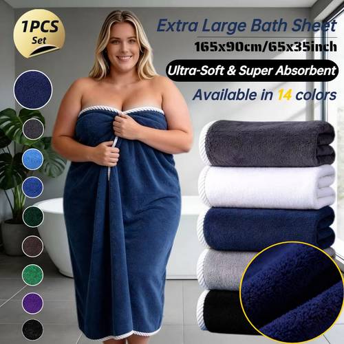 ultra absorbent 3x absorption speed ultra soft extra large bath towel size 165x90cm border thickened durable fitness bathroom outdoor