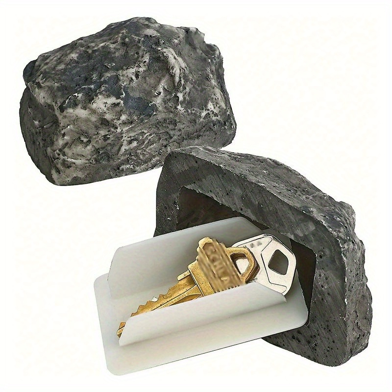 Creative Simulation Storage Box, Resin Stone Shape Hidden Private Money Storage Box, Simulated Storage Box, With Fake And Real Resin Shape, Allowing You To Easily Hide Private Money, Perfect Storage