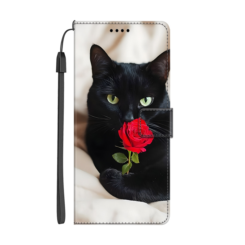 TEMU Phone Case: Cats Flip Wallet Phone Case Suitable For Galaxy A90 A72 A71 A70 A60 A56 A55 A54 A53 A52 A51 A50 A42 A41 A40 A36 A35 A34 A33 A32 A31