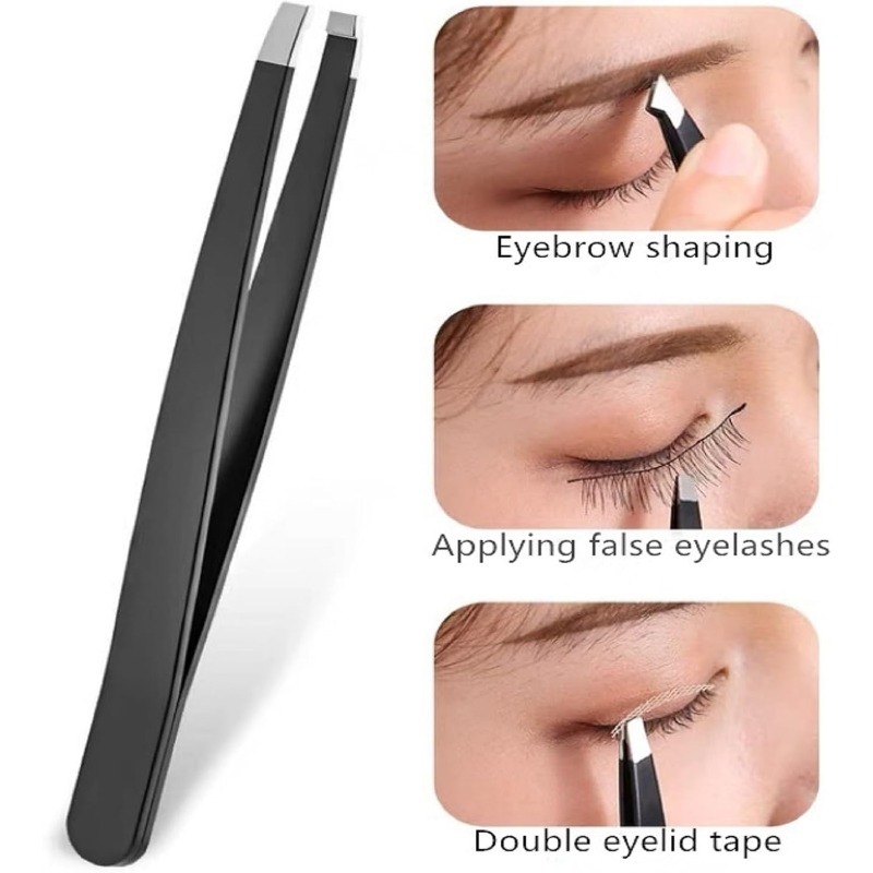 4pcs High-Quality Stainless Steel Tweezers, Facial Care Tool