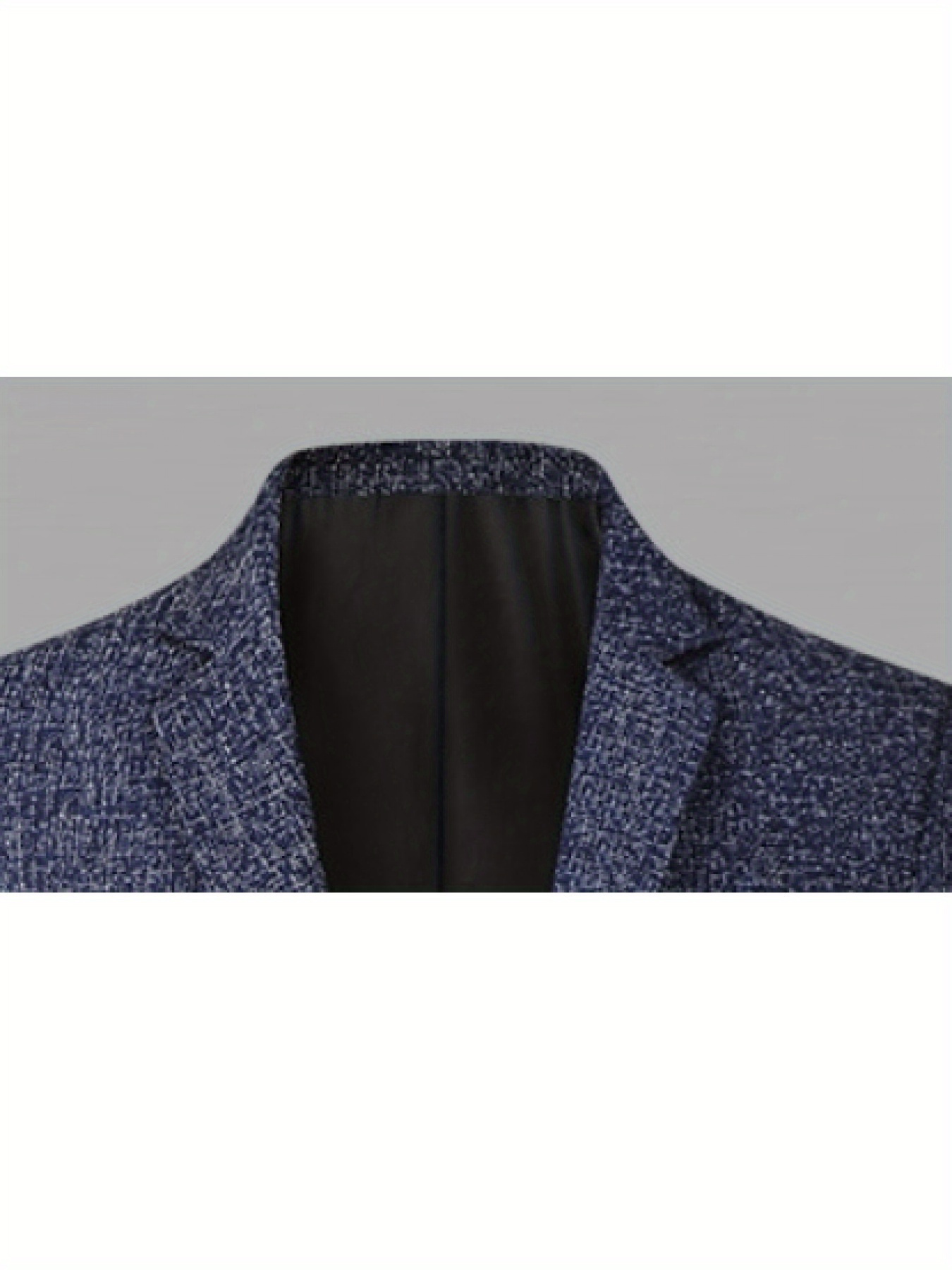 2025 New Men's Lightweight Casual Blazer Jacket - V-Neck Button-Up, Soft Polyester-Viscose Blend, Regular Fit, Solid Color, Spring/Fall Business Casual Coat for Dad & Professionals, Professional Clothing | Vneck Blazer | Structured Fit