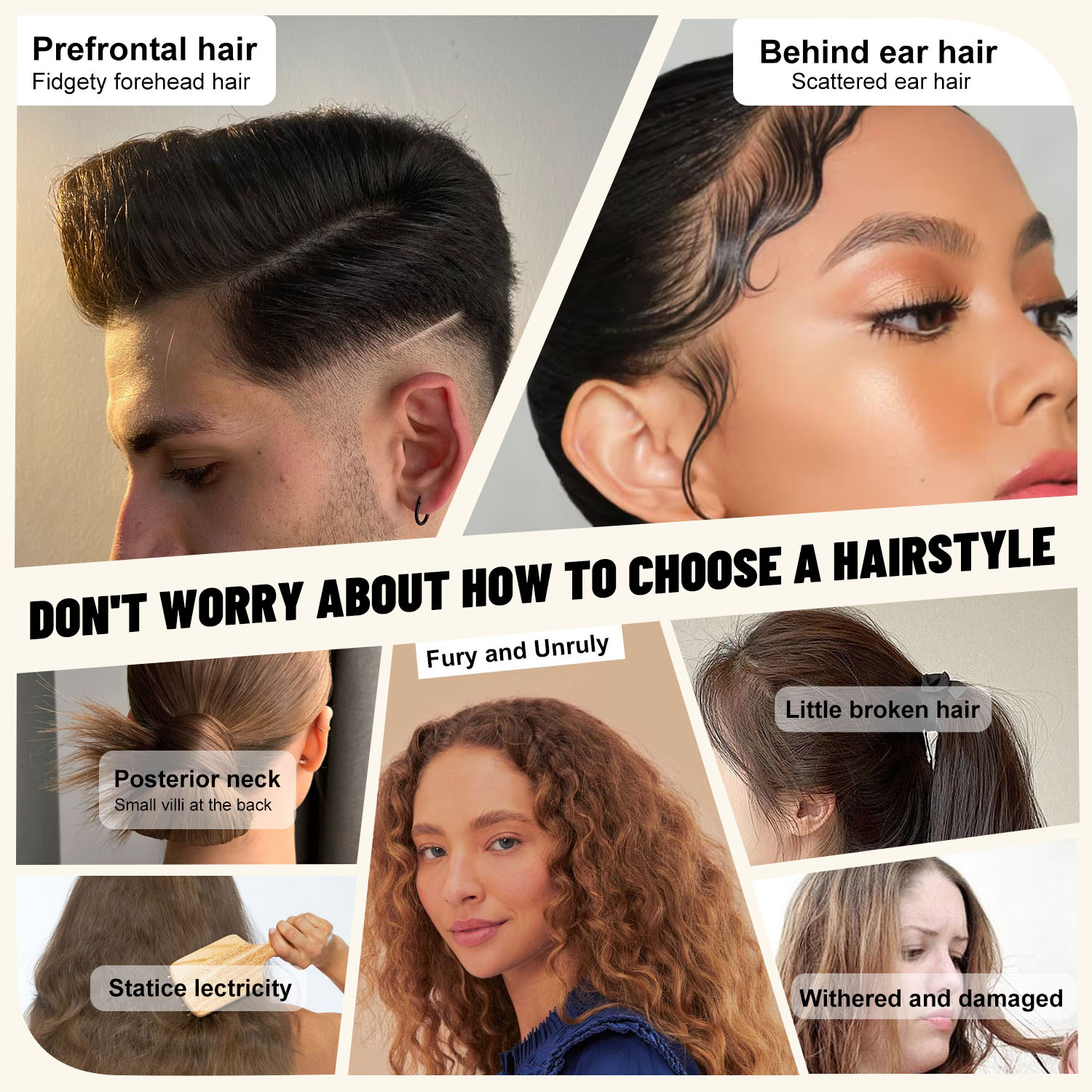 Hair Wax Stick for Controlling Edges and Flyaways