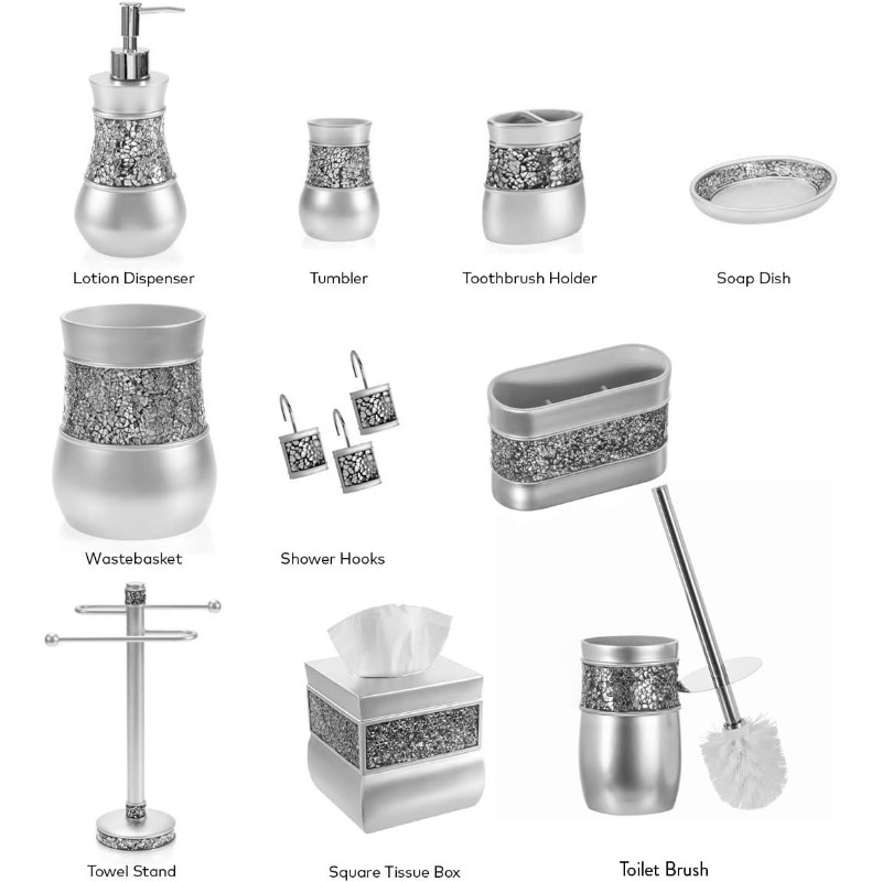 crackled glass silvery tissue box cover square and nightstand organizer for men women multifunction mosaic glass tissue box holder with makeup phone remote control holder organizer for table, home decor accessory, tabletop organizer, crackled design, stylish organizer, handcrafted holder, premium material, multifunctional organizer, functional decor, modern  , stylish  , tissue box holder, facial tissue holder, facial tissue box holder, facial tissue box cover Product details 6