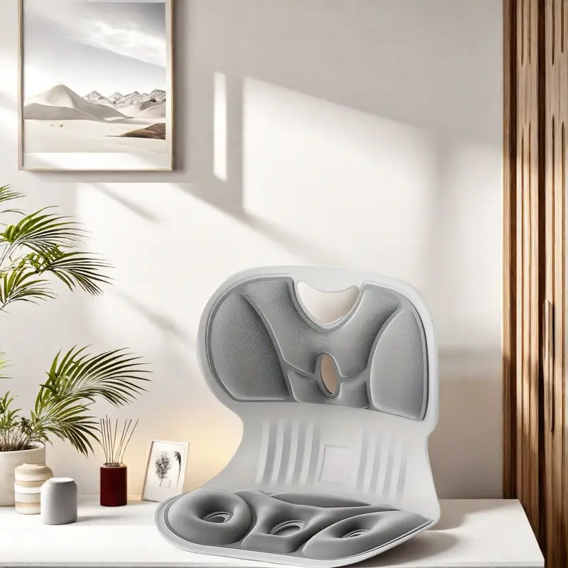 1 pack adjustable lumbar support pad ergonomic contoured design for spine durable pp material fits all chairs perfect gift for valentine s day mother s day Product details 0