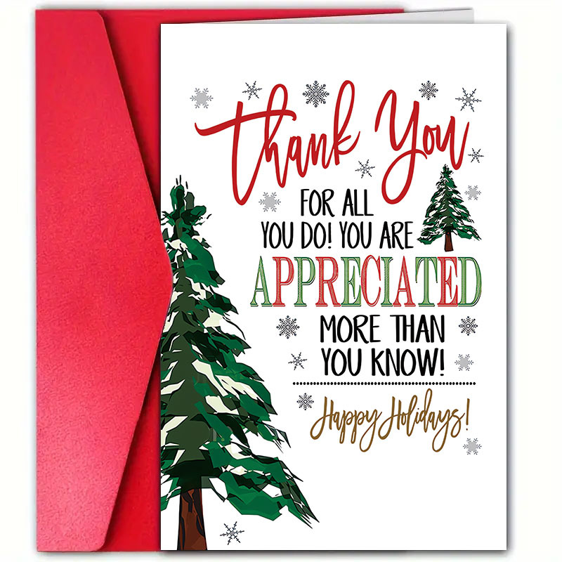 

Appreciation Christmas (4.7" X 7") - For Employees, Managers & Bosses | & Wishes