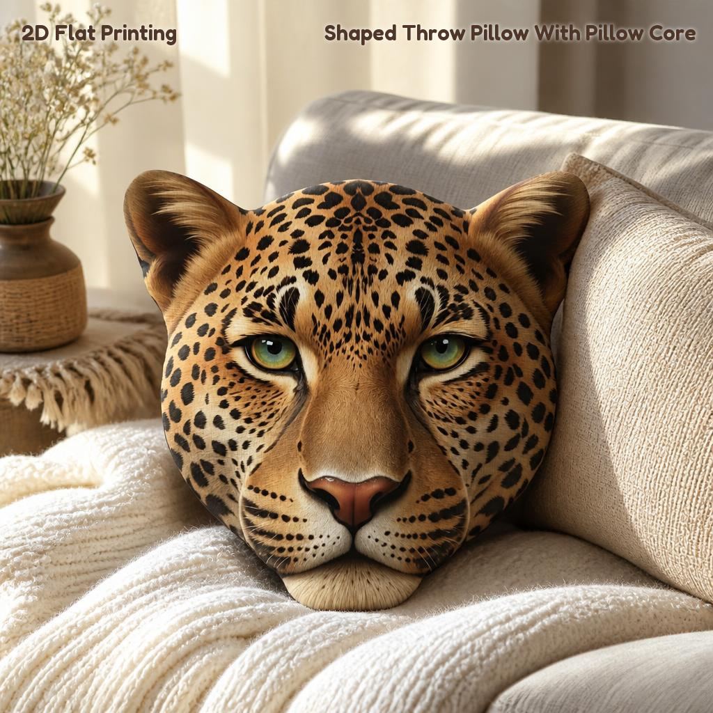 TEMU 1pc Calm Face Sharp 2d Flat Printing Shaped Stuffed Throw Pillow Decorative Cushion Pillow For Gift Bedroom Sofa Room Party Decor