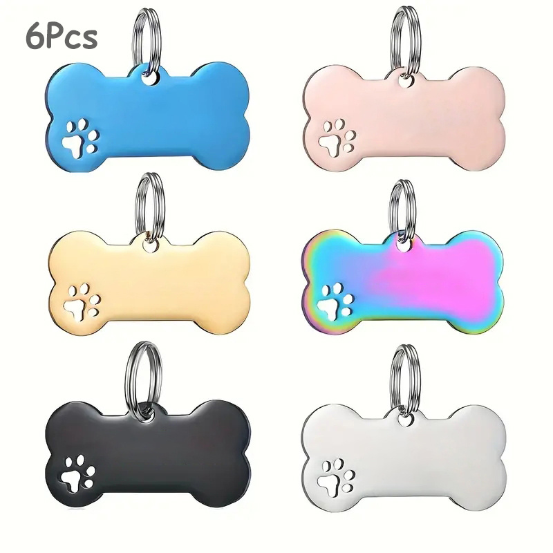 TEMU A Blank Bone-shaped Dog Tag That Engraved With Your Pet's Name To Prevent Loss, Suitable For Use With A Laser Engraving Machine