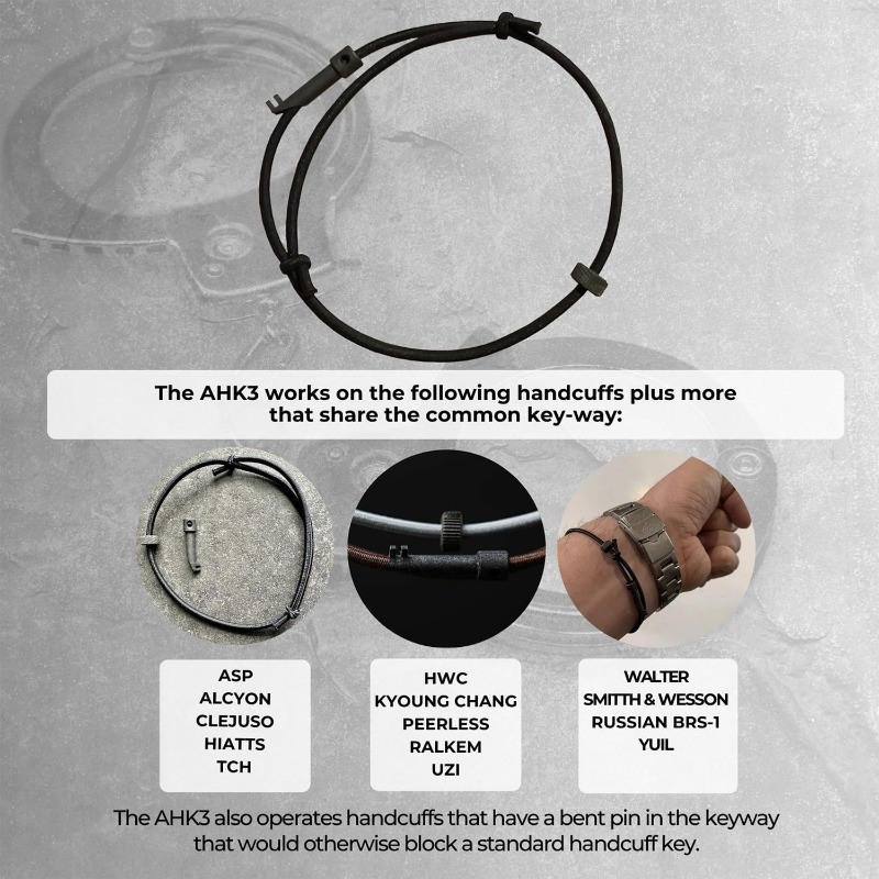 TEMU Men' Portable Escape Tool & Car Window Breaker Wristband - Emergency Unlock Key Bracelet, Hip-hop Style Daily Wear Device Suitable For ,