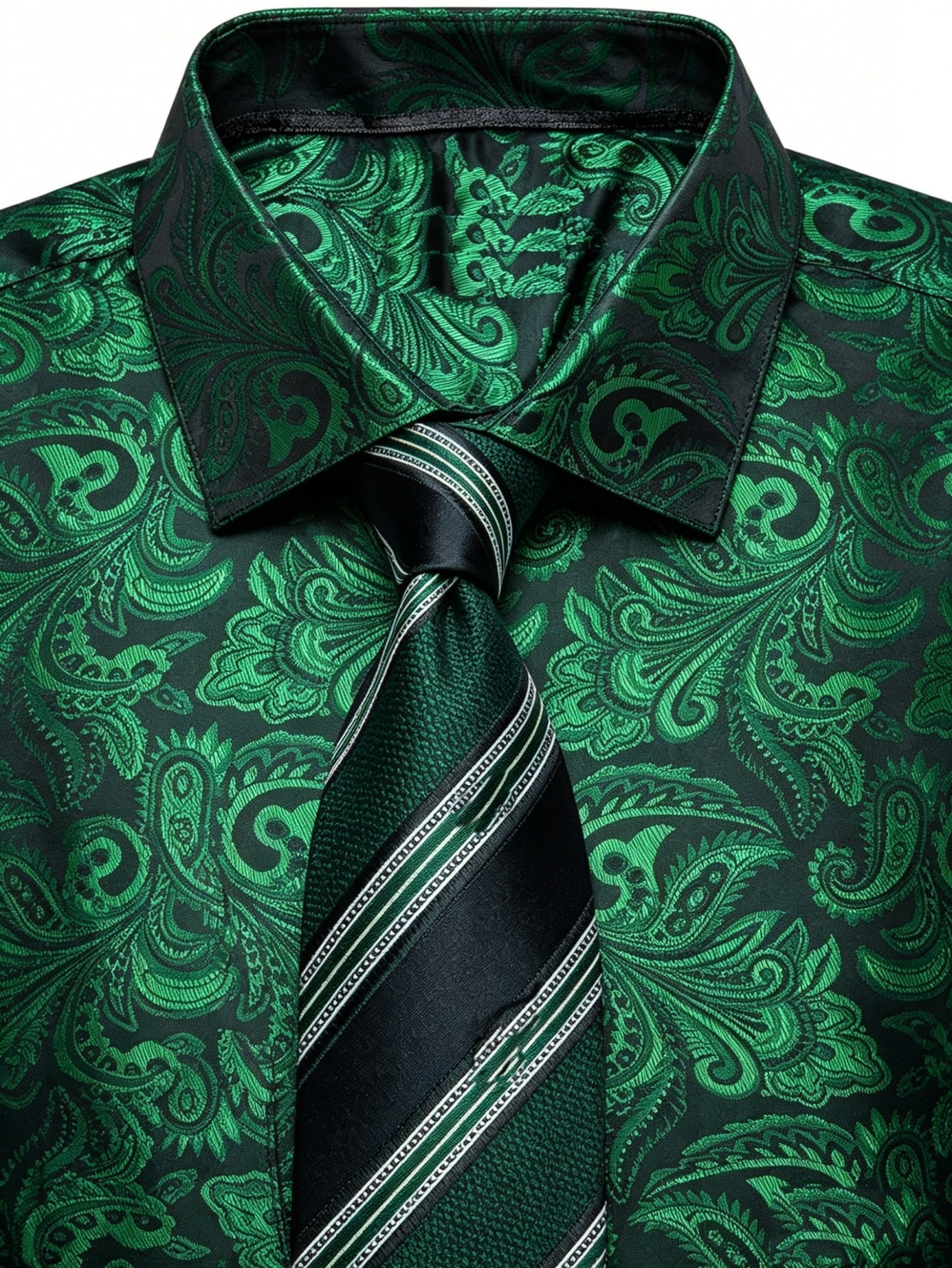 green dress shirt men sold on Temu United States