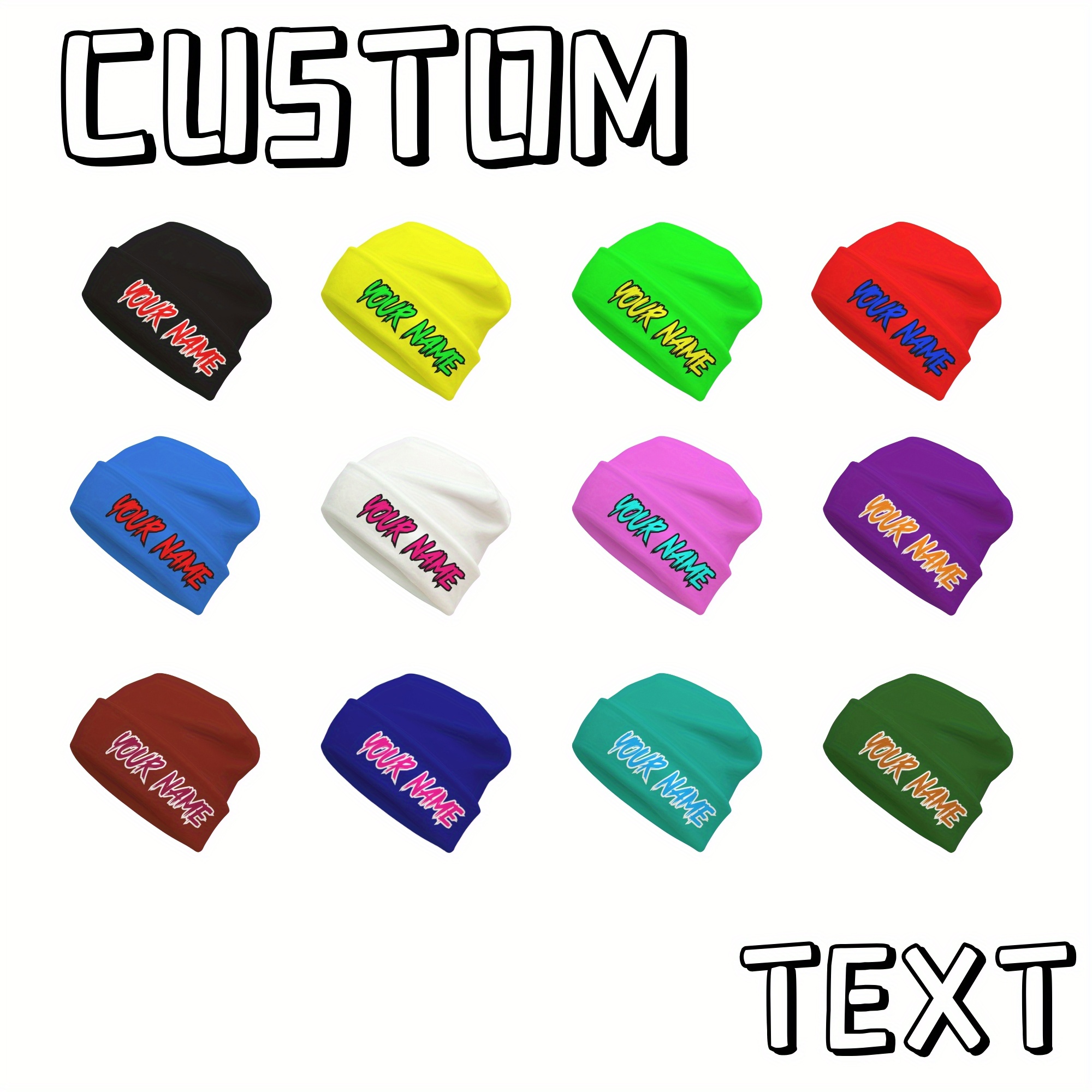 

1pc Customizable Unisex , Polyester And , , Personalized , Cap