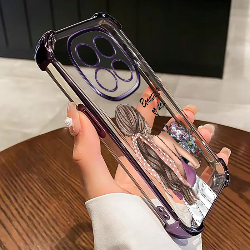 TEMU Phone Case: Electroplated Four-corner Protection Soft Case For Redmi Note 14 Pro+ 5g, Note 14, Note 14 Pro, Note 13, Note 13 Pro, Note 12 Pro -