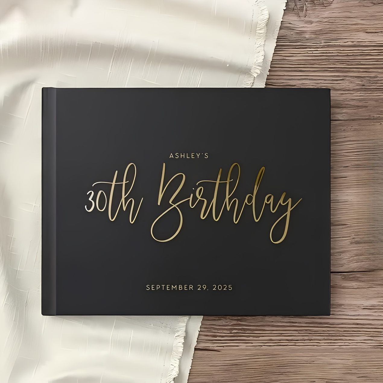 TEMU Happy Birthday Exquisite Birthday Message Book 18 X 24 Cm, 16th, 18th, 30th, 40th, 50th, 60th, 70th And 80th Birthday Celebrations, Available In