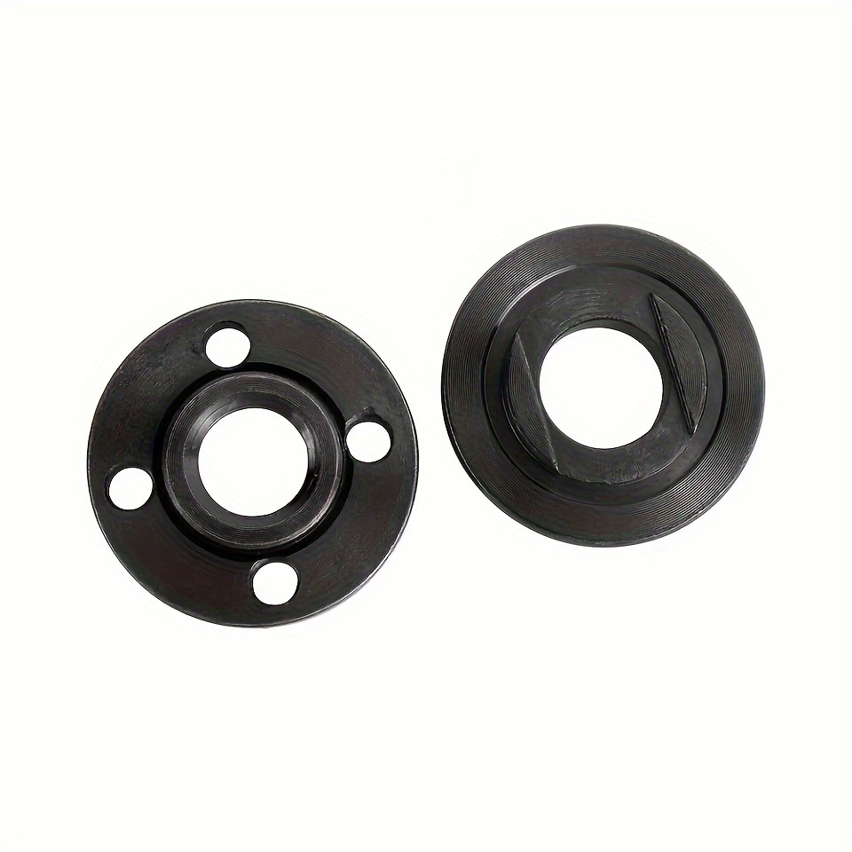 2pcs M14 Thread 125 Pressure Plate Flange Nut, Angle Grinder Metal Outer Flange Lock Nut