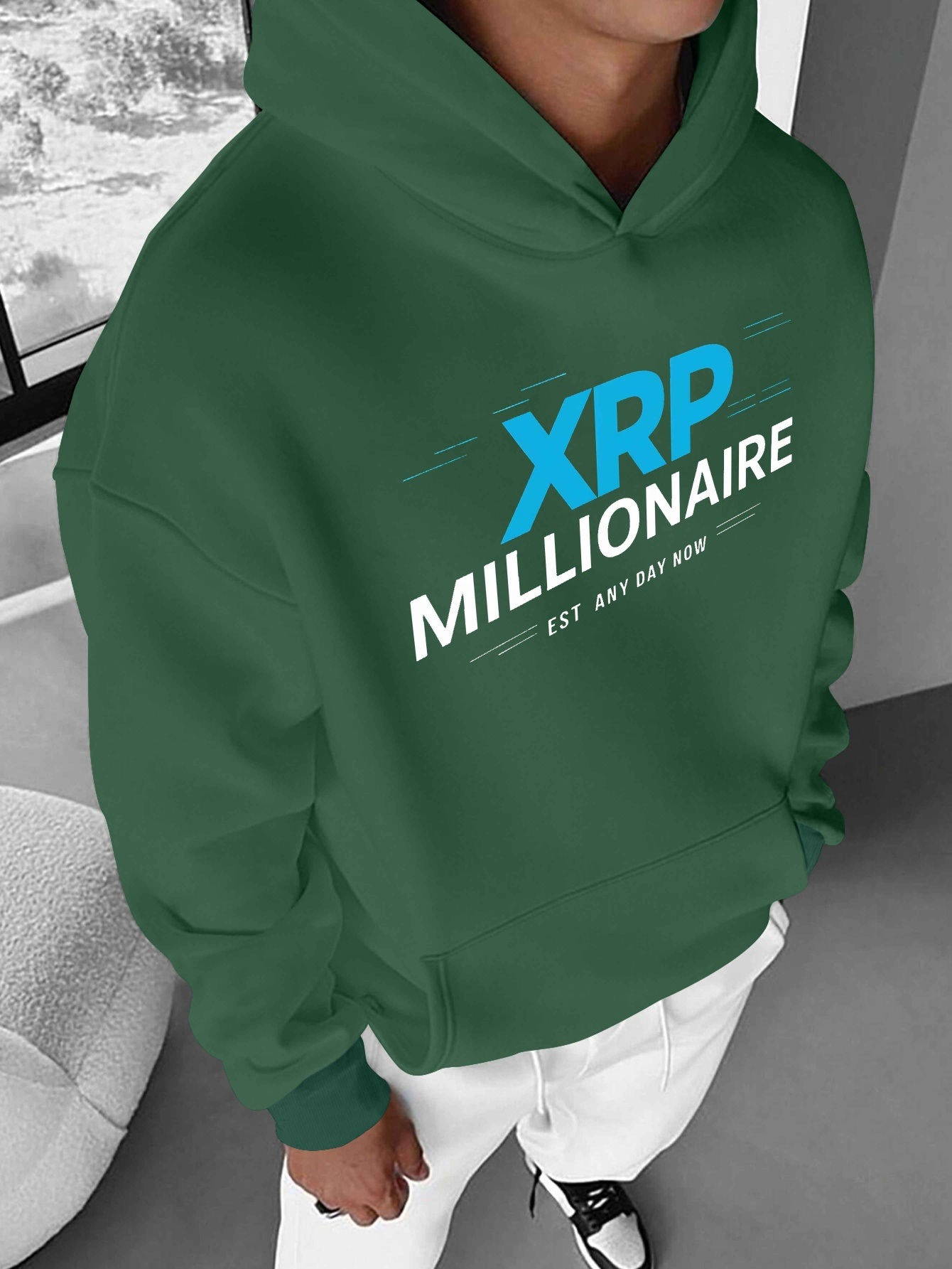 lässige kapuzenpullover herren xrp textdesign - Temu Switzerland