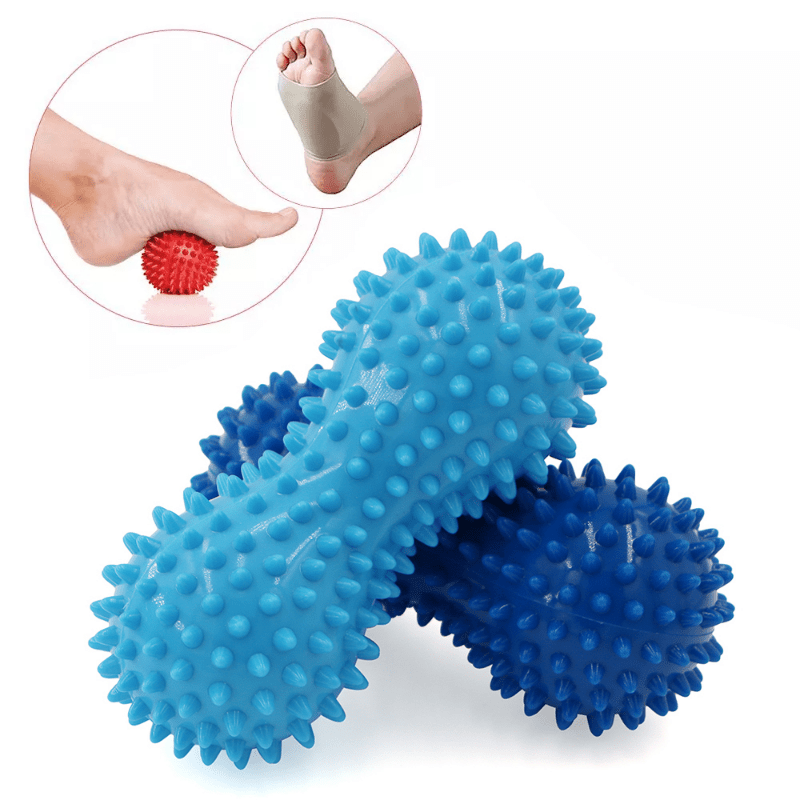 peanut shaped yoga massage ball for deep tissue massage muscle relaxation of shoulders neck and back muscle neck tension essential yoga ball fitness Product details 5