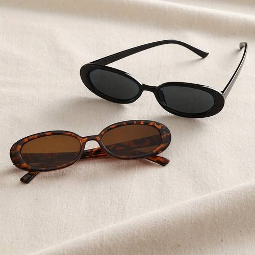of womens y2k oval small frame lightweight color summer boho casual fashion glasses